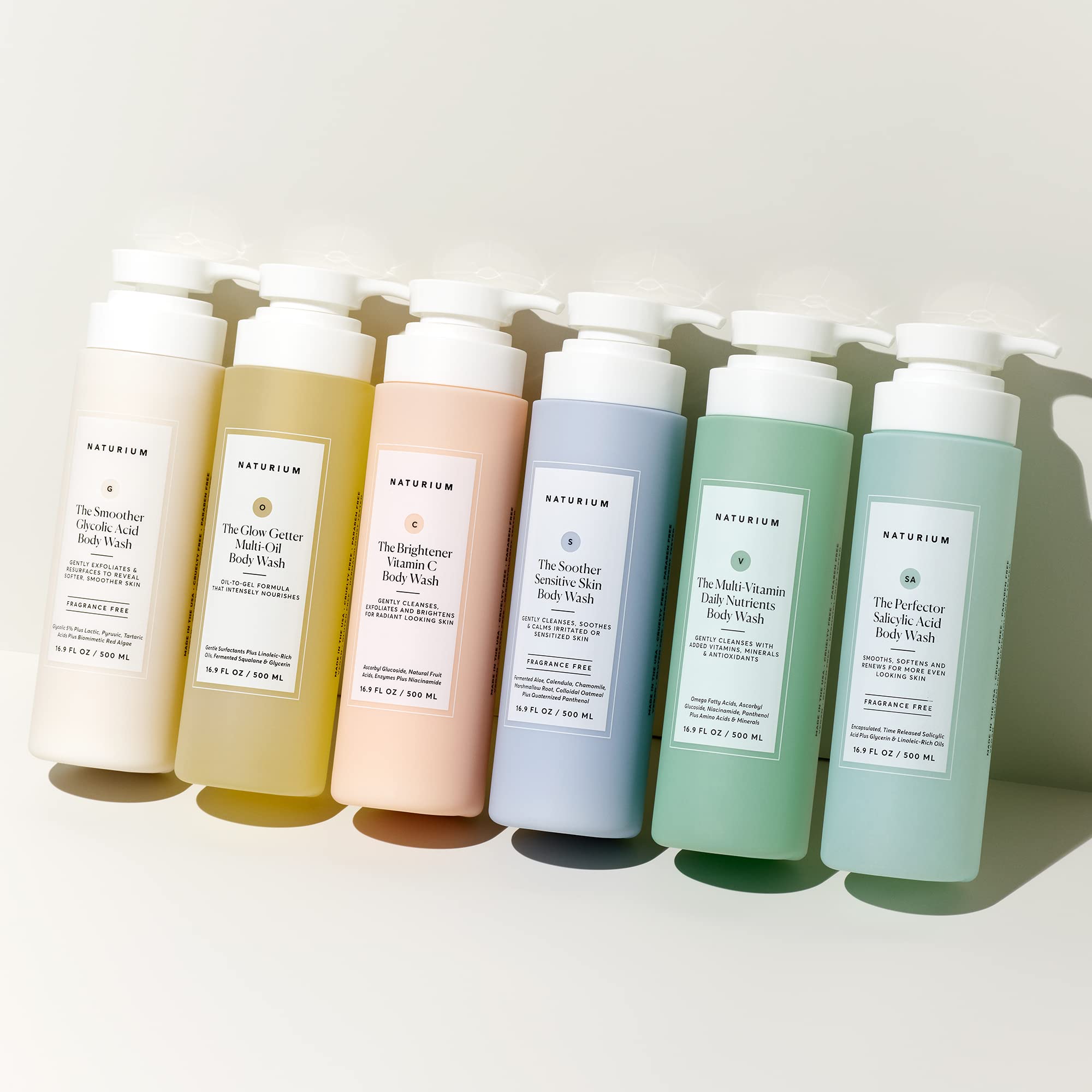Naturium iluminador corporal de vitamina C, frutas y enzimas para limpieza suave