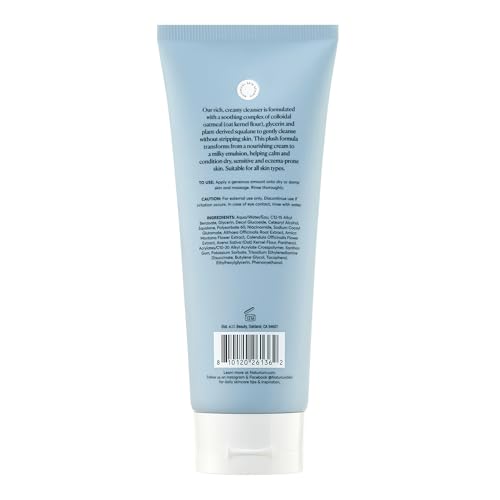Naturium limpiador crema emulsión lechosa, limpieza suave sin irritación.
