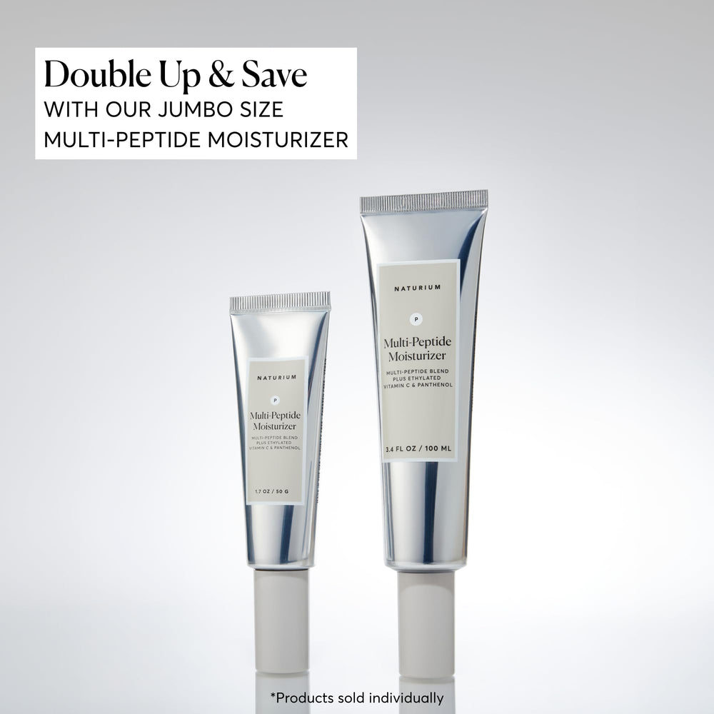Applying Naturium moisturizer on face and neck for an even base.