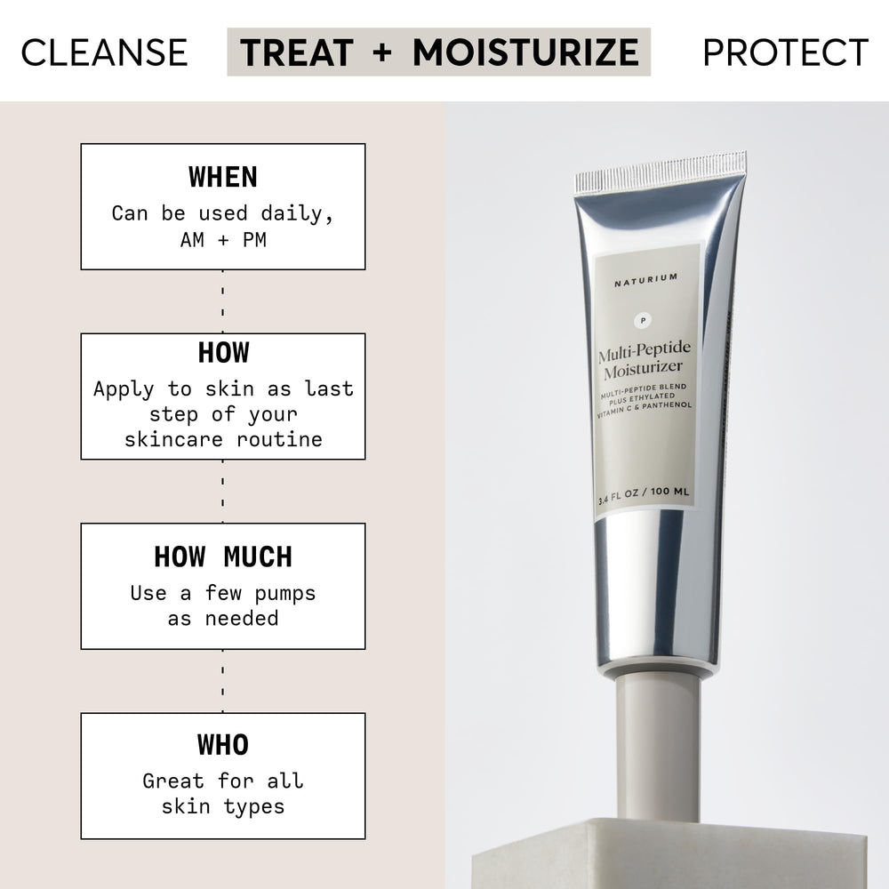 Naturium moisturizer cream texture swirl demonstrates creamy mid-weight formula for smooth, makeup-ready skin.