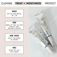 Close-up of texture reveals smoothing, comfortable skin feel after application.