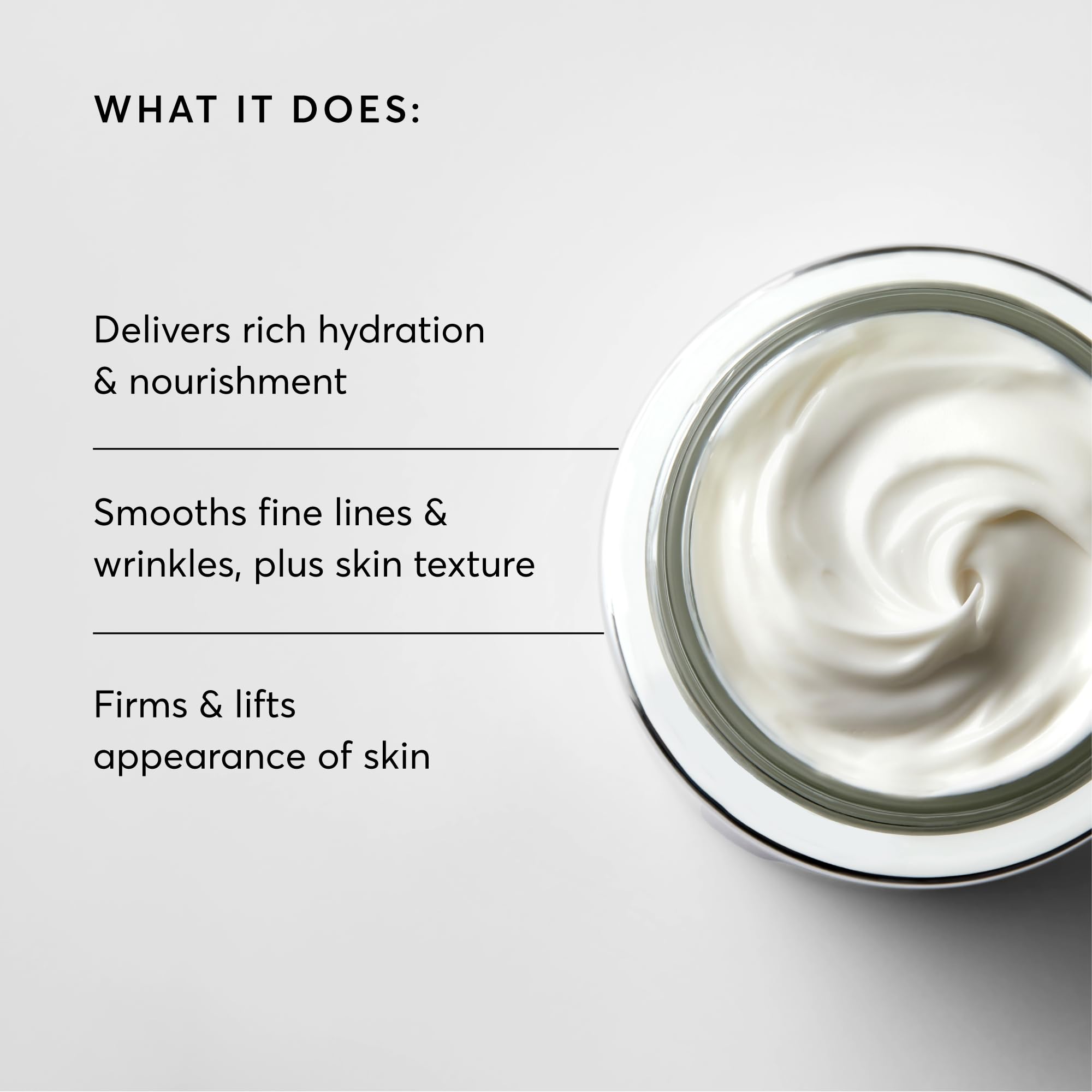 Naturium Multi-Peptide Rich Cream on face shows smooth application.