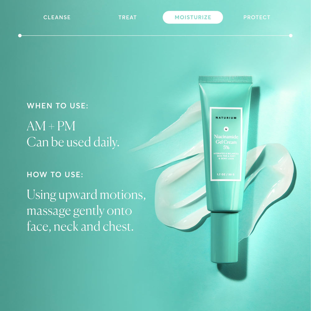Naturium Niacinamide Gel Cream, para piel sensible, opción suave y compatible.