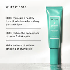 Naturium Niacinamide Gel Cream, último paso en rutina, mejora apariencia de poros.