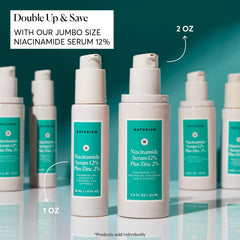Naturium niacinamide serum being applied to the face
