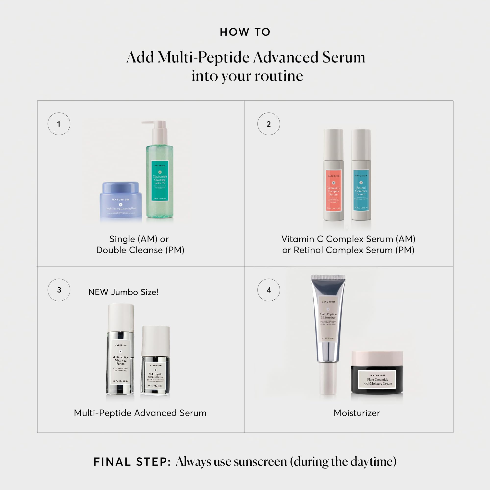 Naturium Peptide Blend Closeup—high-performance peptide complex