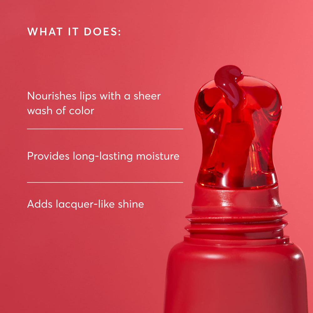 Bálsamo labial Naturium Phyto-Glow con brillo lustroso para un acabado gloss.