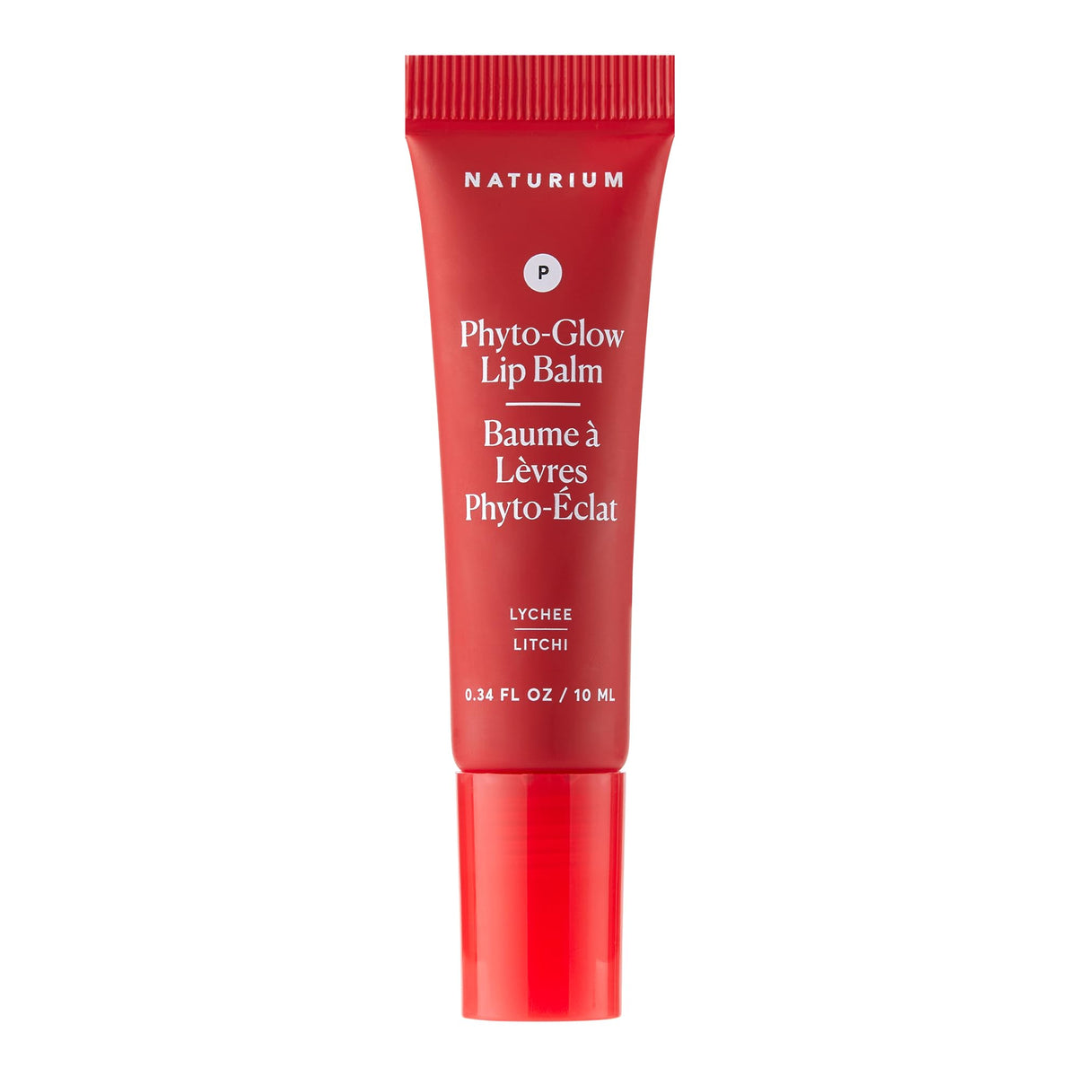 Bálsamo labial Naturium Phyto-Glow hidrata, dejando labios suaves y cómodos.
