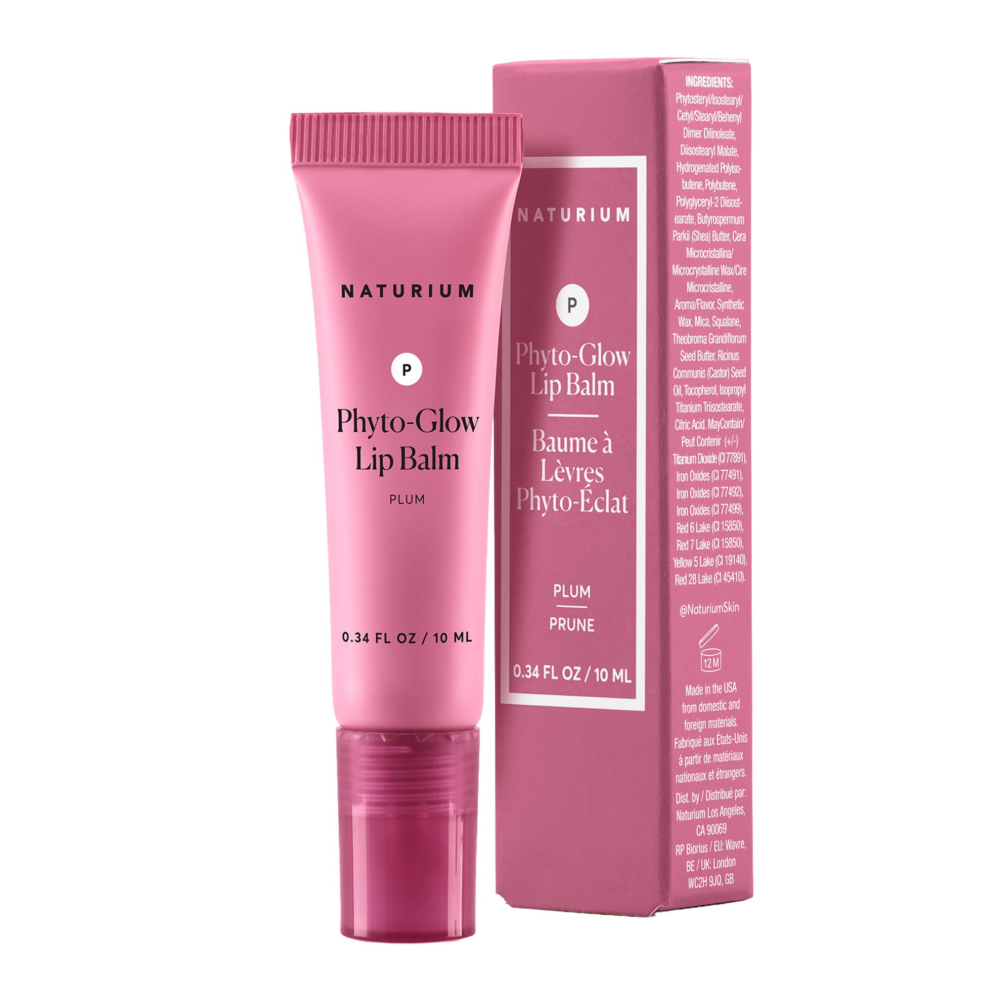 Naturium Phyto-Glow Bálsamo Labial dermatologicamente probado para piel sensible.