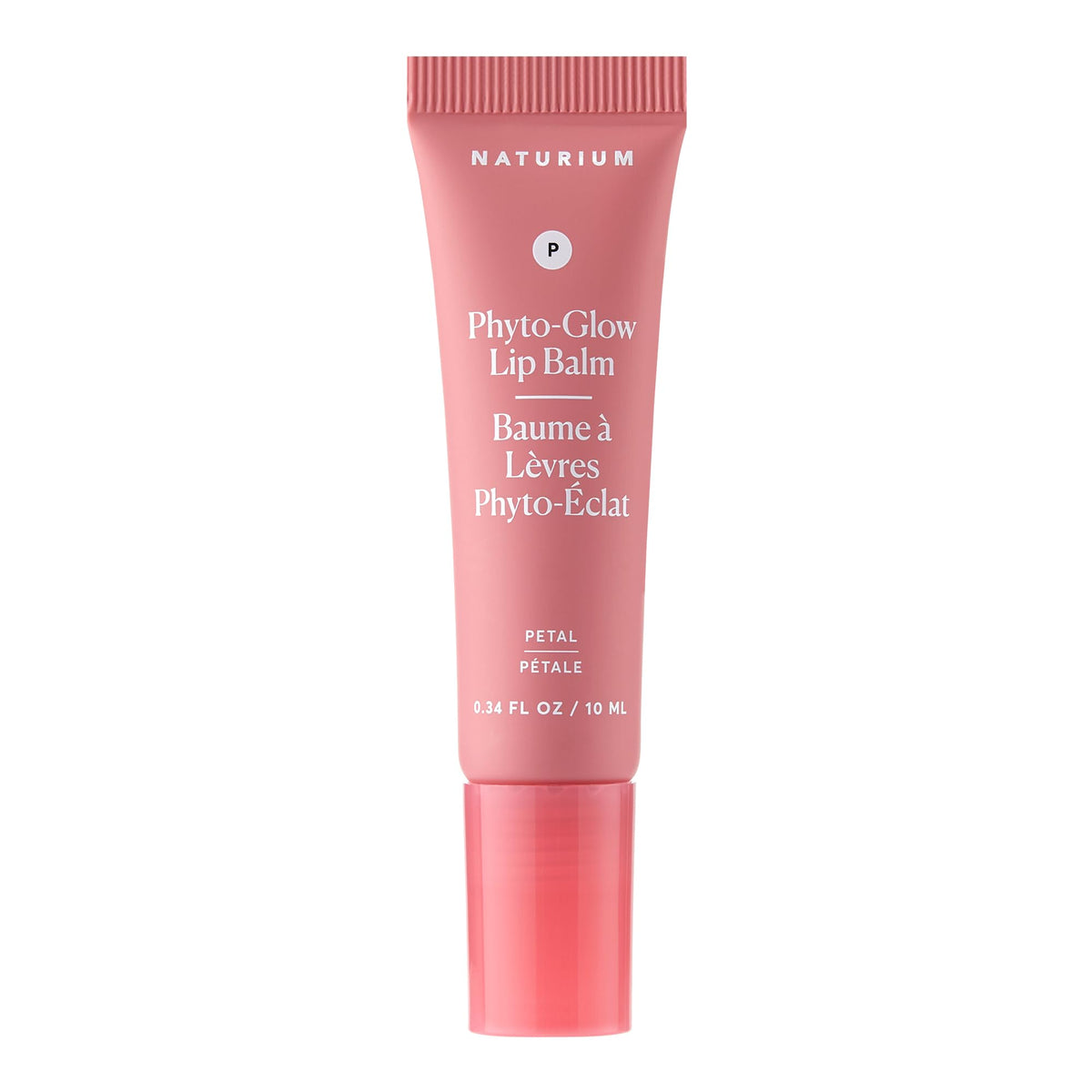 Naturium Phyto-Glow Bálsamo Labial textura sedosa para labios suaves y hidratados.