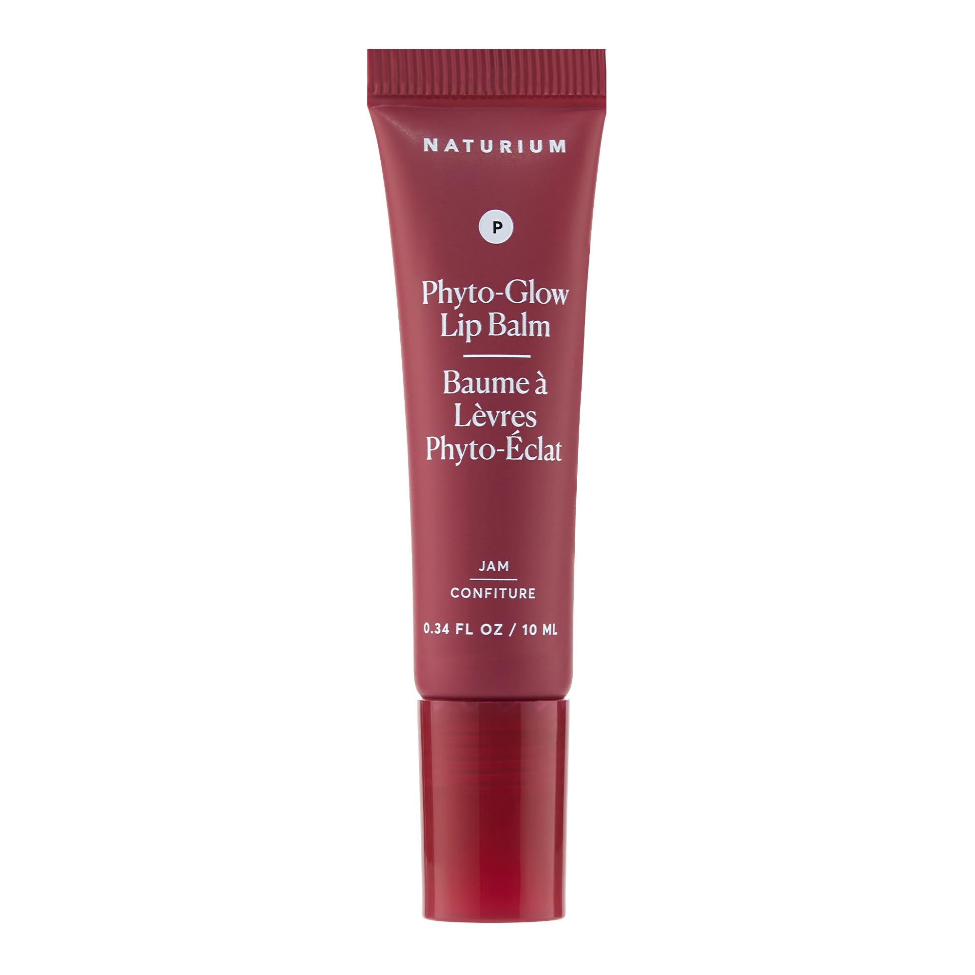 Naturium Phyto-Glow Lip Balm realza labios con brillo duradero y hidratación.