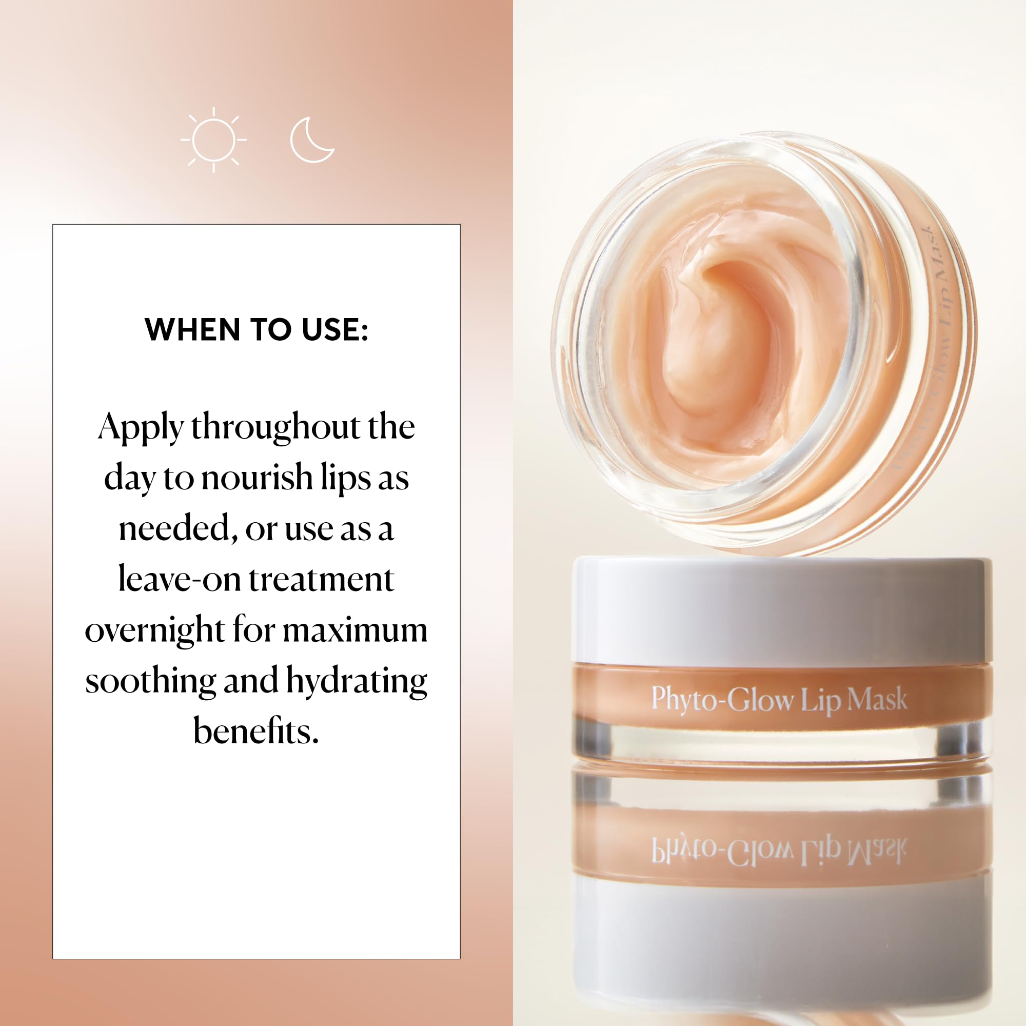 Aroma natural de vainilla en Naturium Phyto-Glow Lip Mask.
