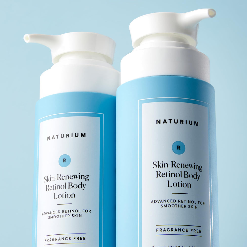 Naturium pump bottle front view for convenient, mess-free daily application.