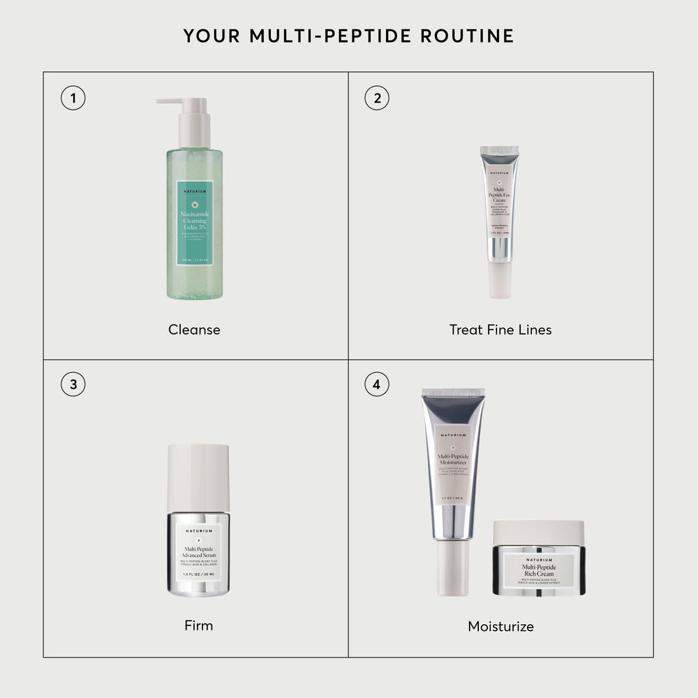 Naturium serum multi-peptide illustration emphasizing key actives.