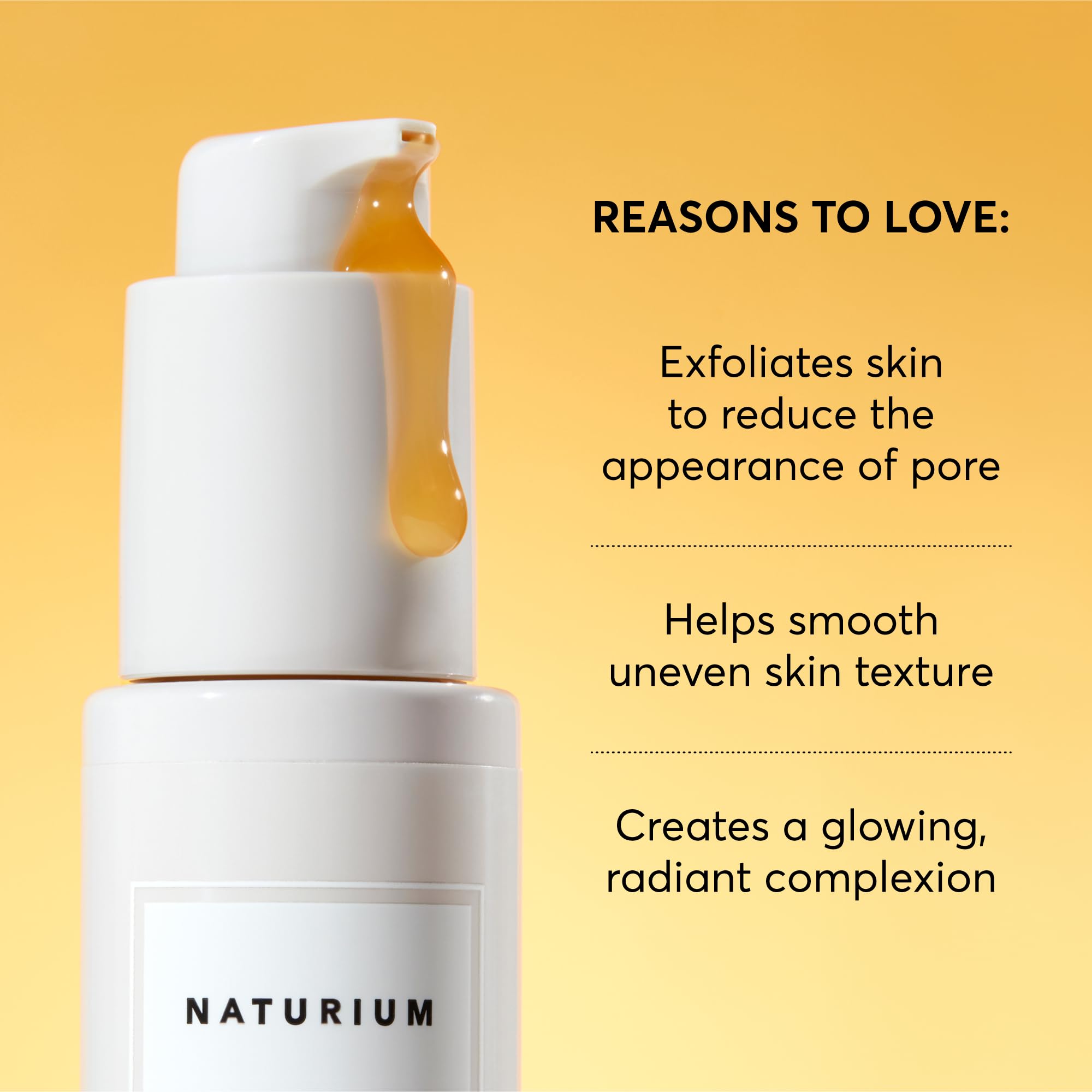 Naturium Tranexamic serum bottle with USA-made badge conveys quality.