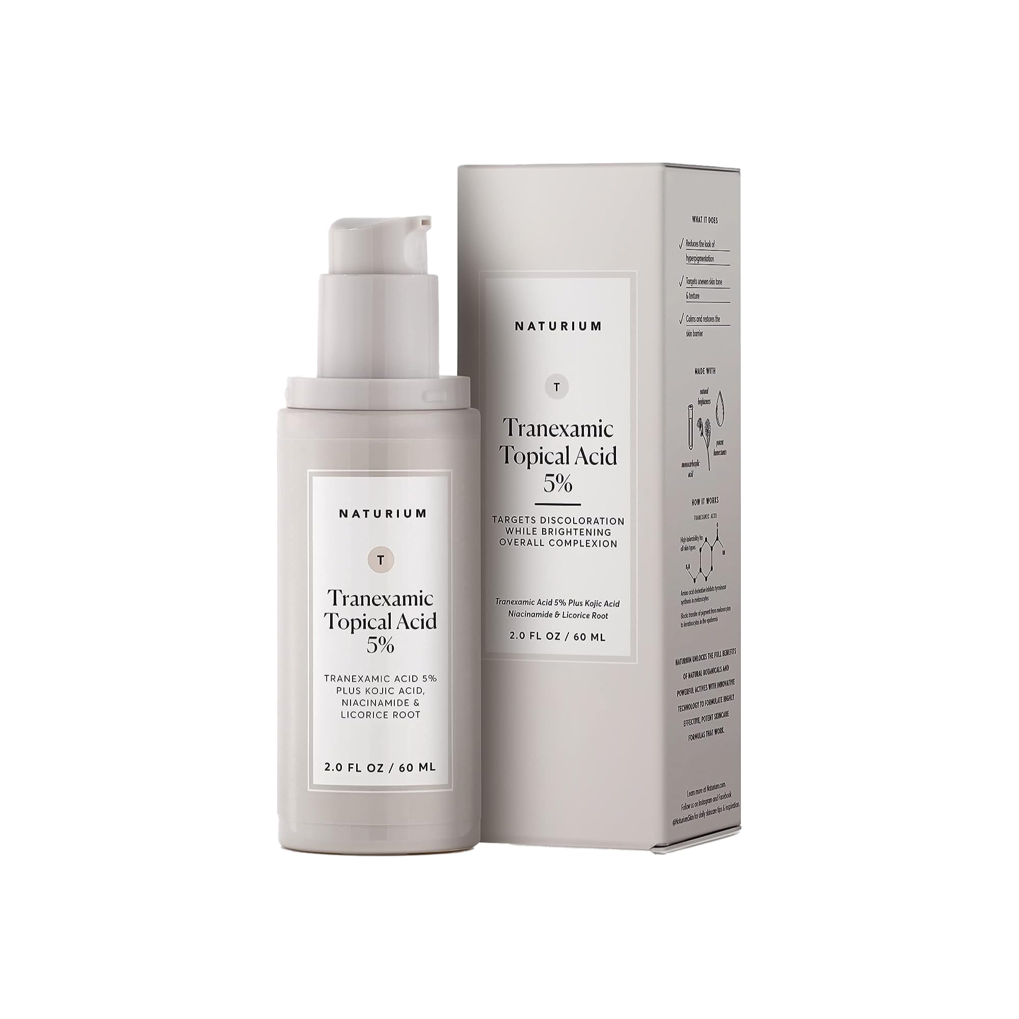 Naturium Tranexamic serum jumbo bottle front view for even skin tone support.