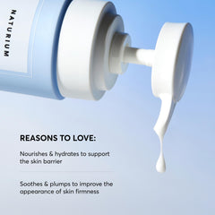 Naturium Urea 5% Body Serum milky texture spreading on skin