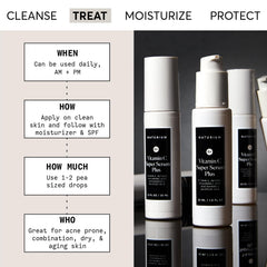 Naturium Vitamin C Super Serum Plus dispensing action supports a simple AM/PM routine.