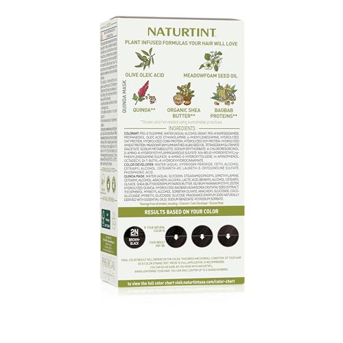 Naturtint 2N color application image shows easy at-home coloring