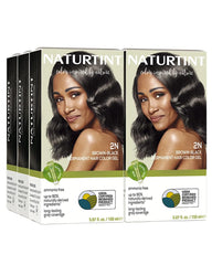 Naturtint 2N Brown Black packshot demonstrates ammonia-free, natural-looking color