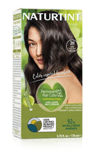 Naturtint 3N Dark Chestnut bottle showing plant-based color formula for lasting shade.