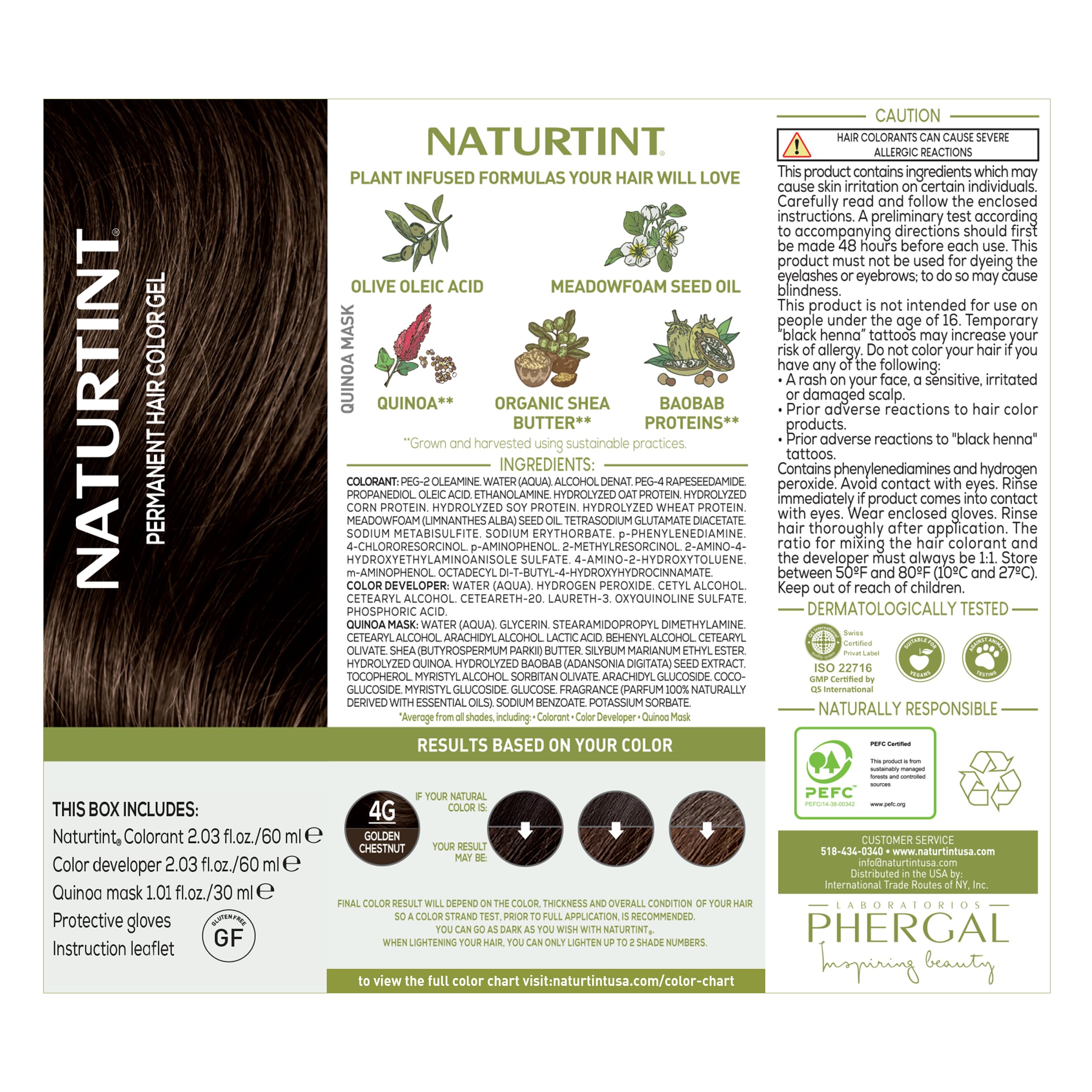 Naturtint 4G Golden Chestnut mixing container demonstrates easy, even color application