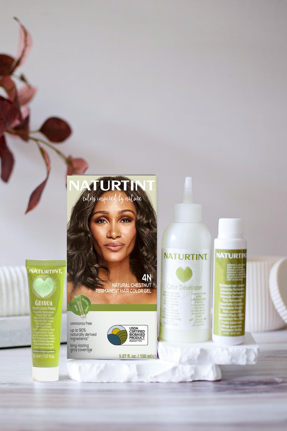 Naturtint 4N gloves ready for smooth, mess-free at home application.
