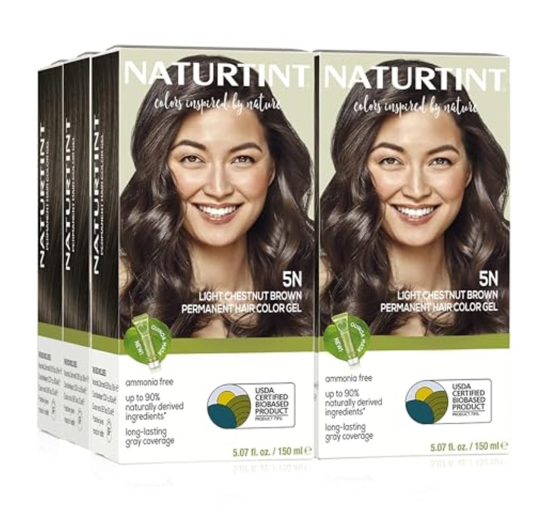Naturtint 5N packaging shows vegan, ammonia-free color for home use.