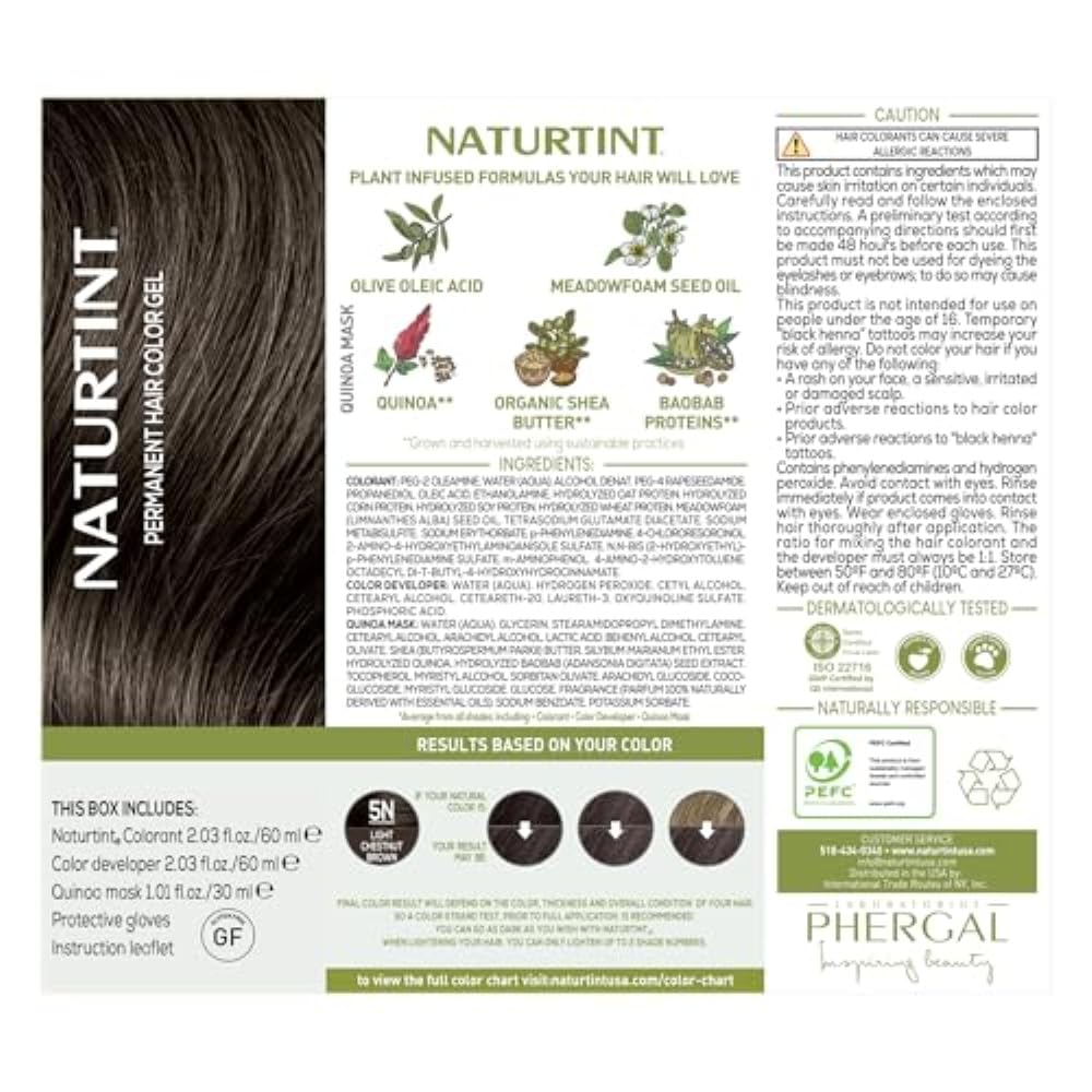 Naturtint 5N packaging emphasizes vegan and cruelty-free credentials.
