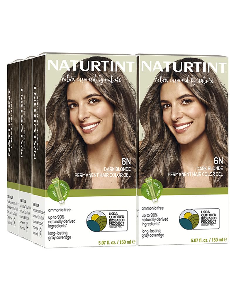 Naturtint 6N dark blonde bottle pour for at-home color results