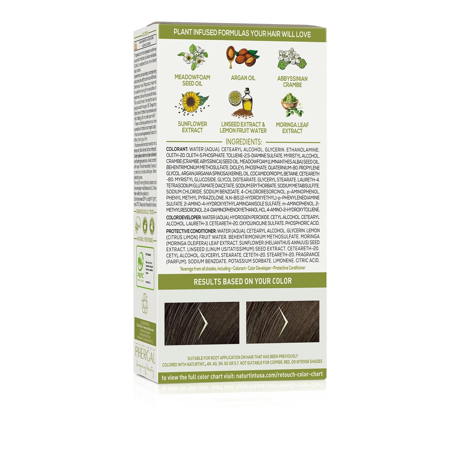 Naturtint shows up to 100% gray coverage in under 20 minutes.