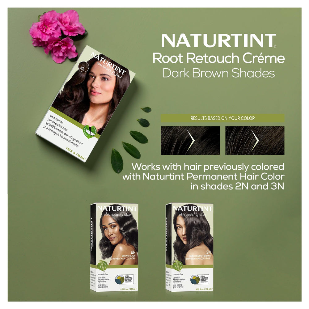 Naturtint Gray Coverage in minutes with precise brush applicator.