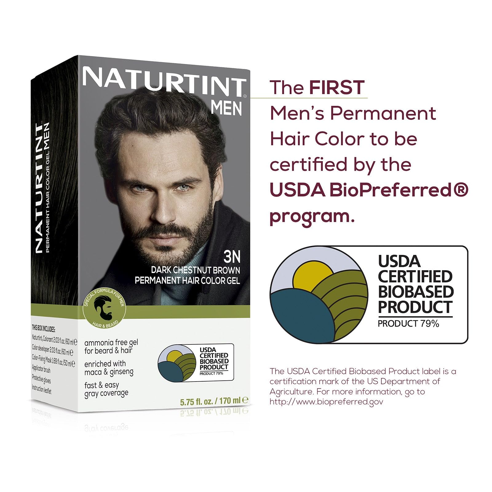 Naturtint Mens vegan cruelty-free logo signaling ethical color choice