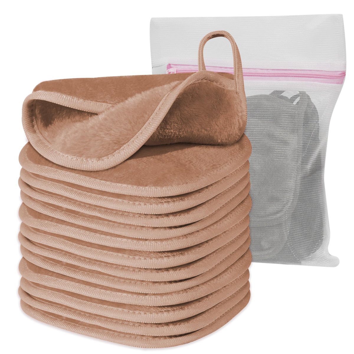 Natwag desmaquillante microfibra 6x6, limpieza facial con agua y sin aceite.