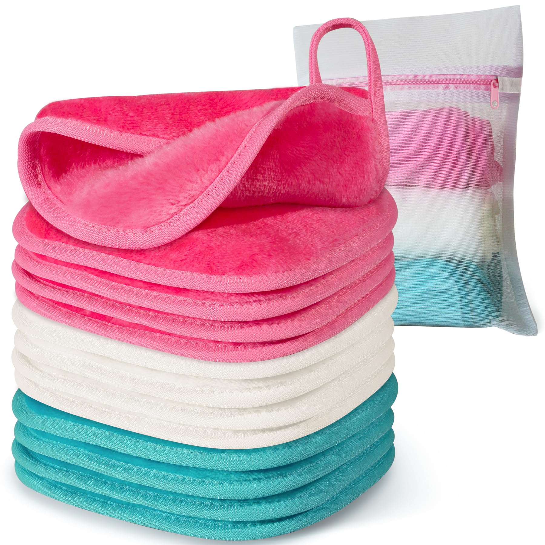 Natwag desmaquillante microfibra 6x6, limpieza suave con agua para la piel.