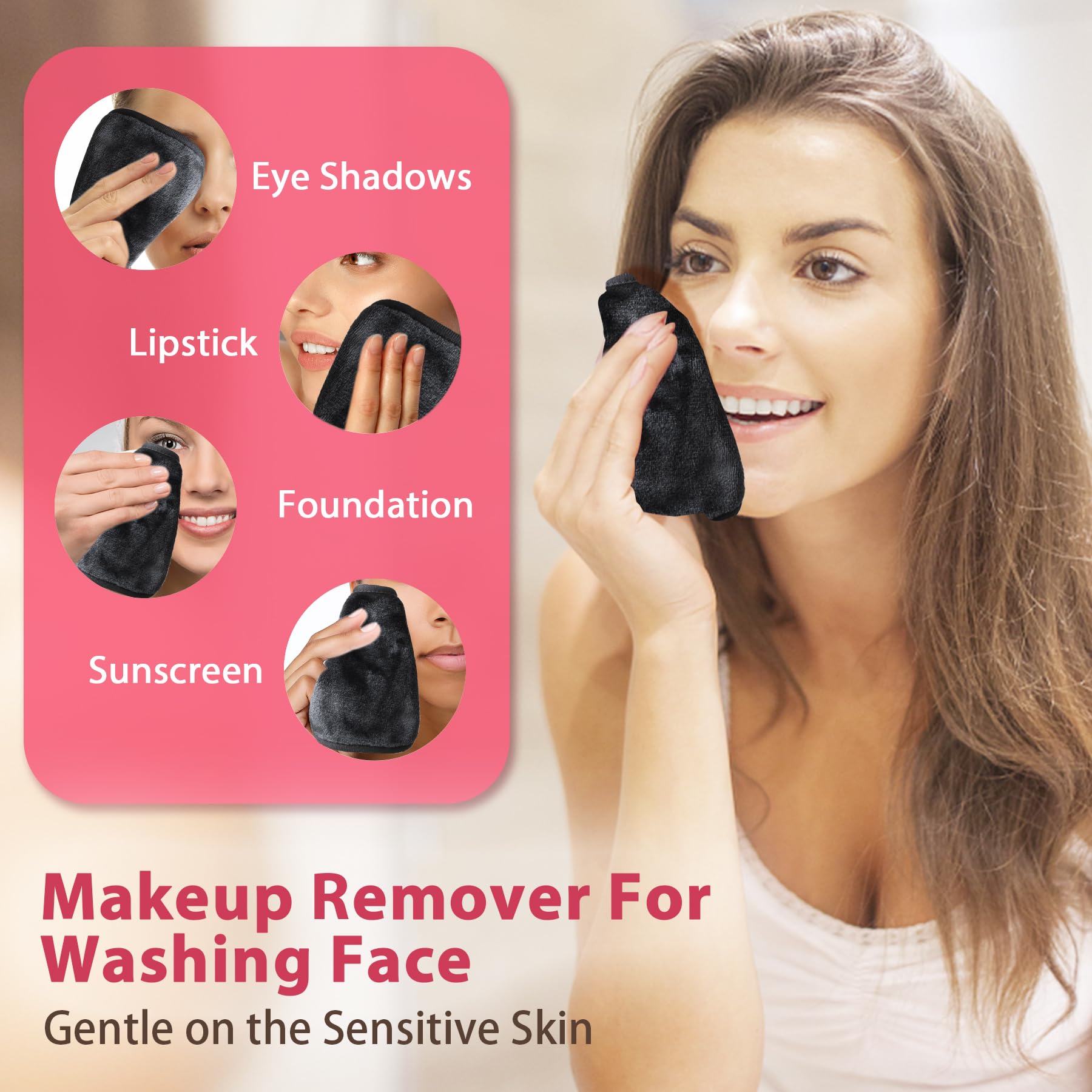 Natwag toallas de microfibra con alta absorción para maquillaje.