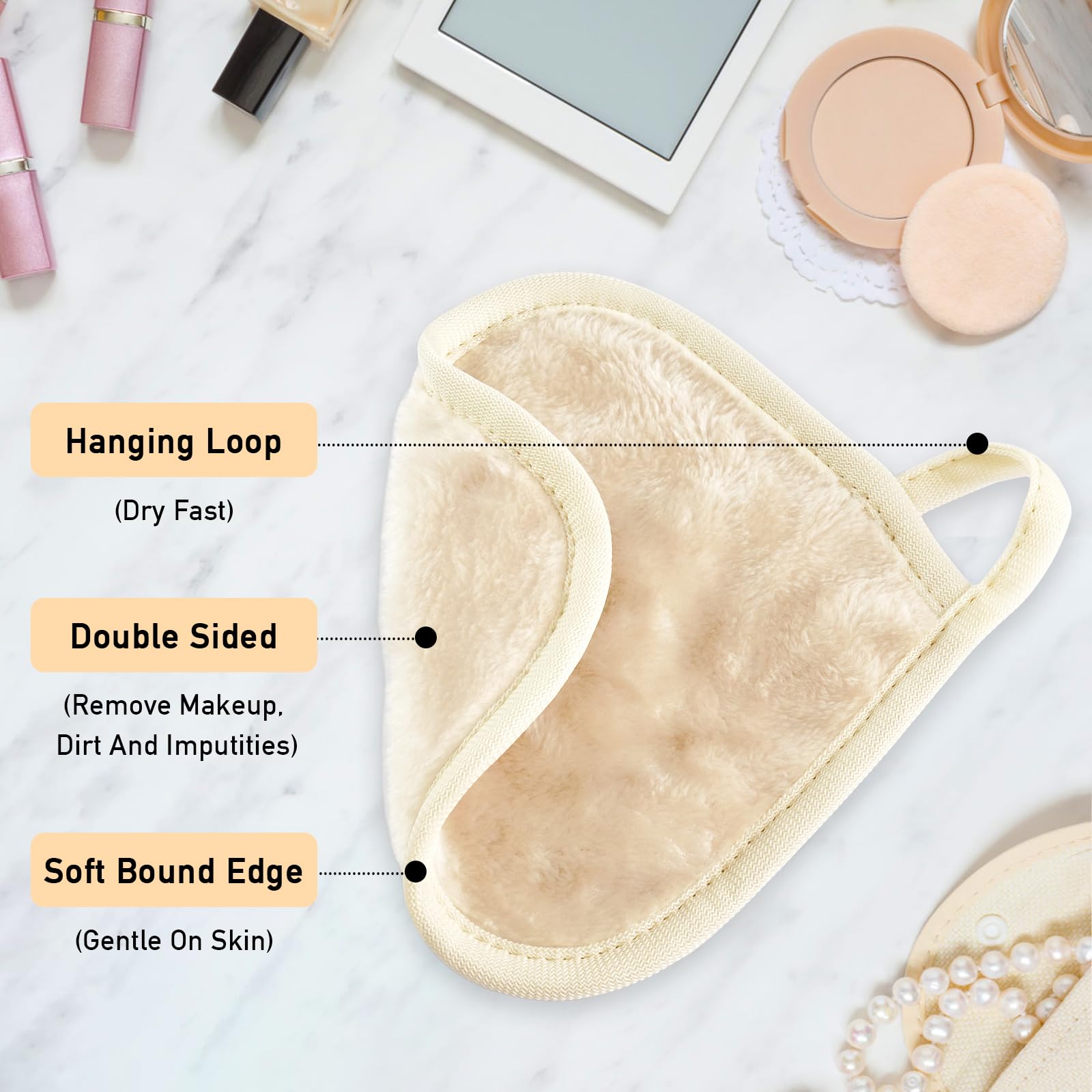 Natwag makeup remover cloth durable and washable for repeated daily use.