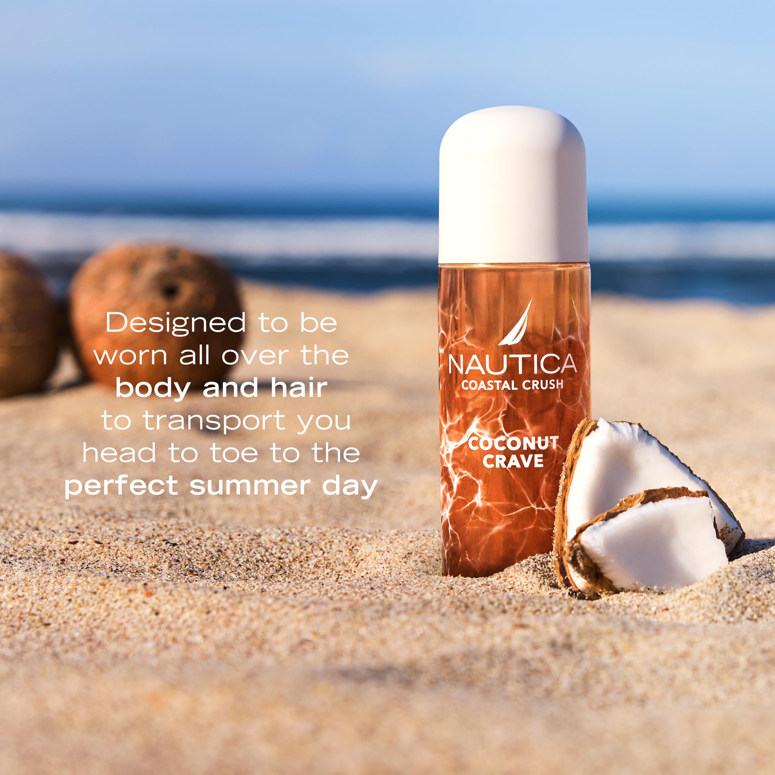 Nautica Coconut Crave close-up notes coconut water suggesting tropical refreshment