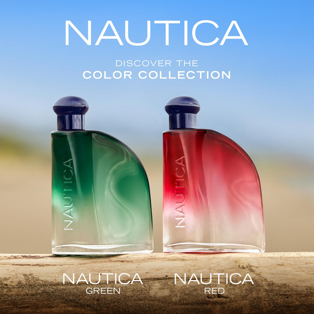 Nautica Color Green ocean background evokes fresh coastal vibes.