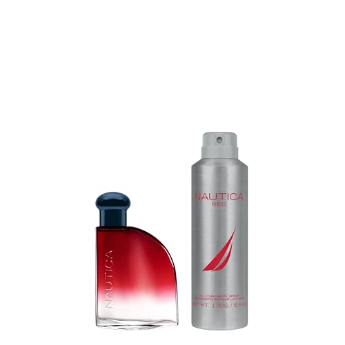 Nautica Color Red gift set front view ideal for gifting