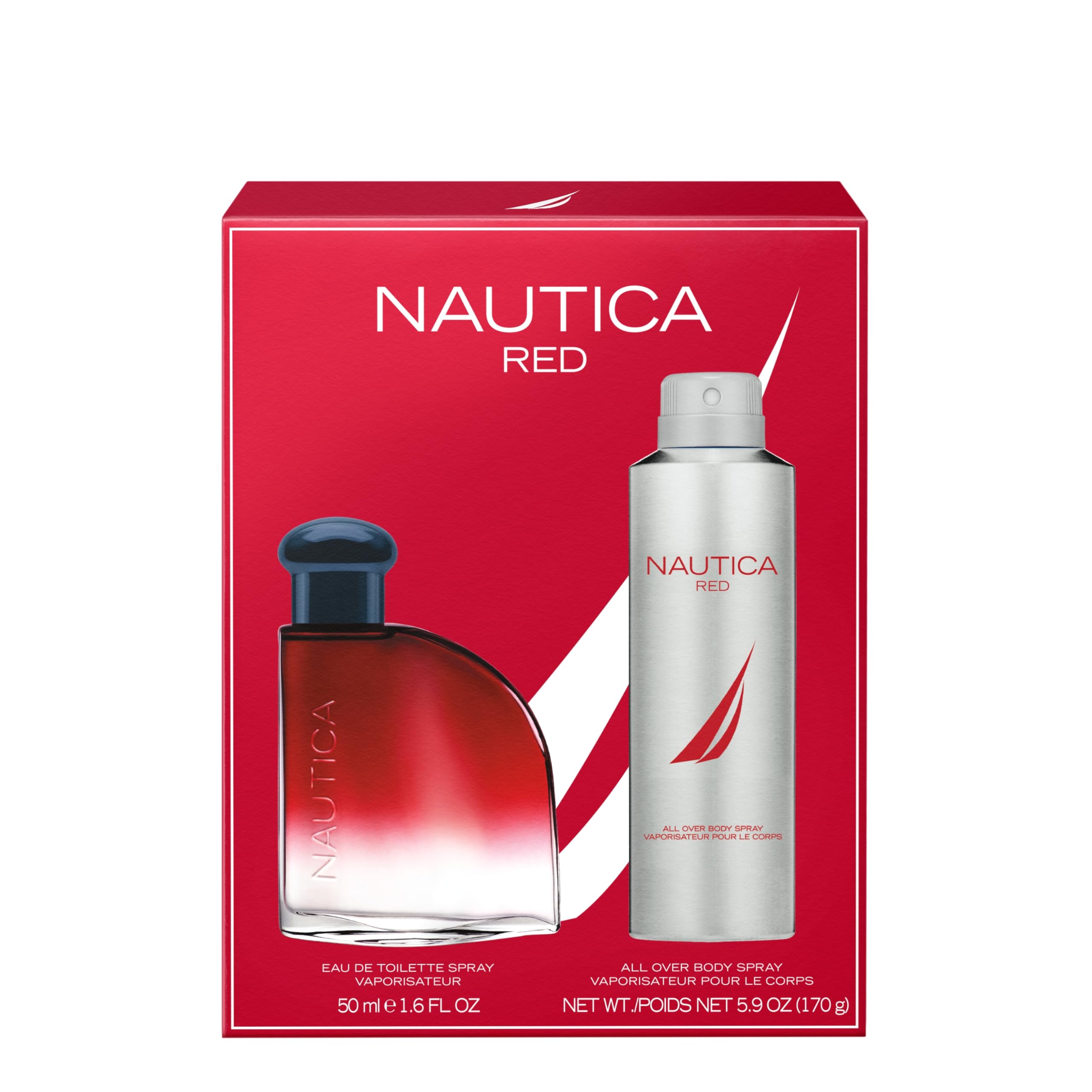 Nautica Color Red label detail emphasizing fragrance notes