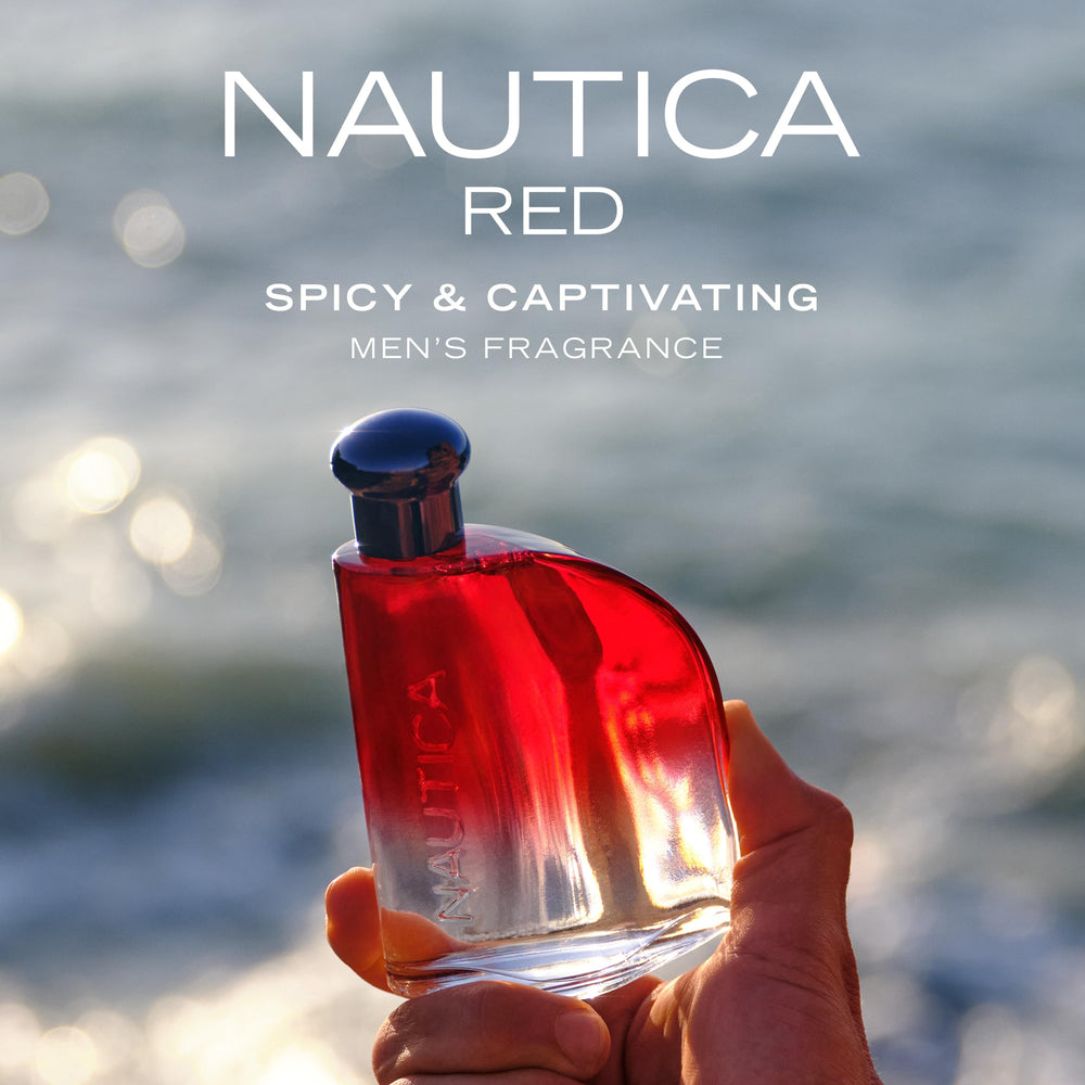Nautica Color Red lifestyle model shot for everyday style inspiration.