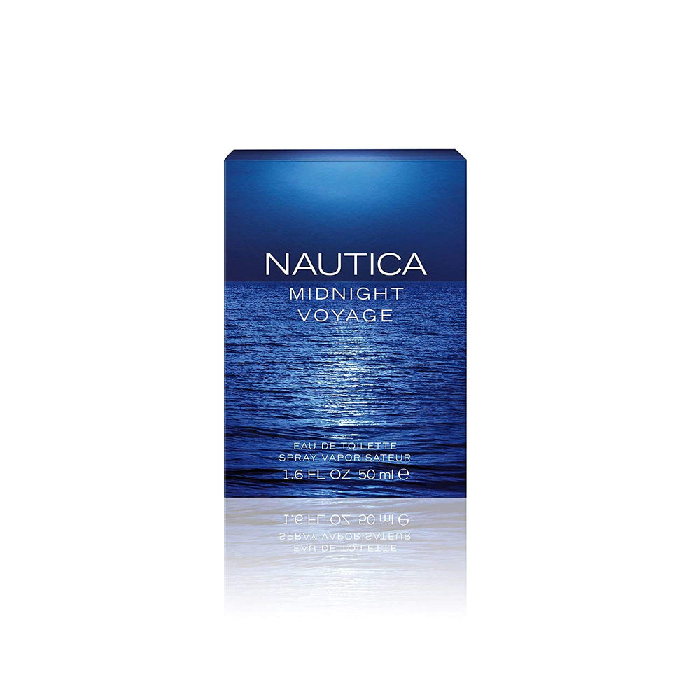 Nautica Midnight Voyage mint note close-up for cool opening.