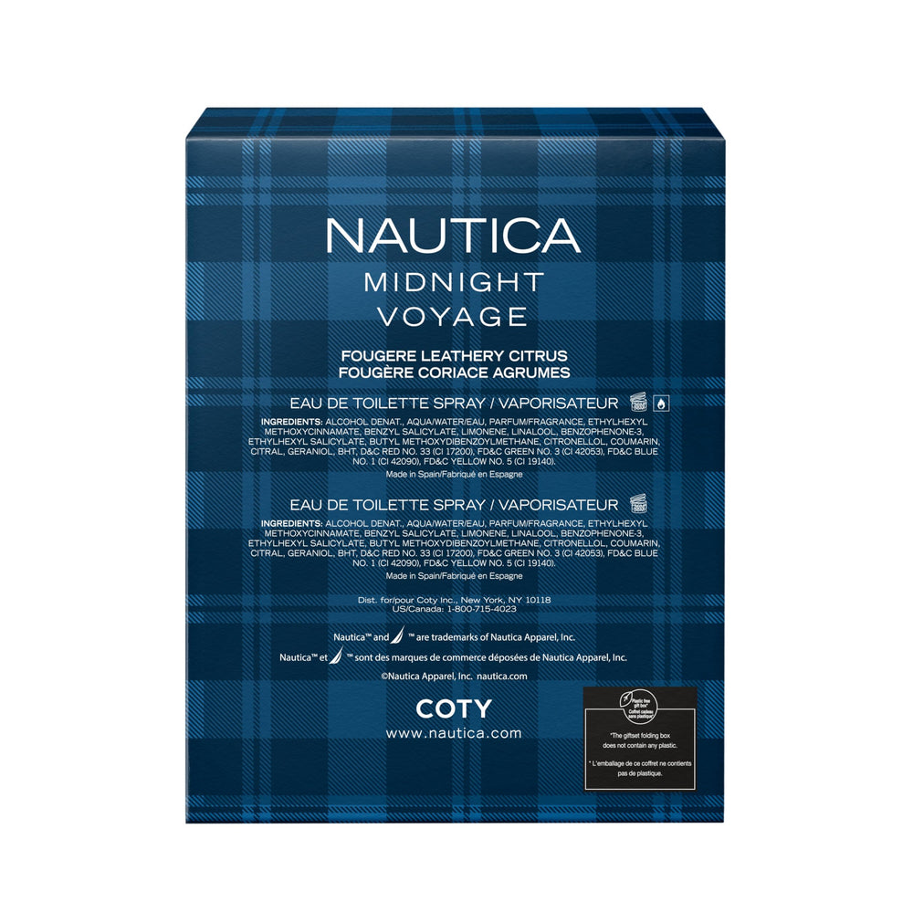 Nautica Midnight Voyage packaging design stands out on shelves.