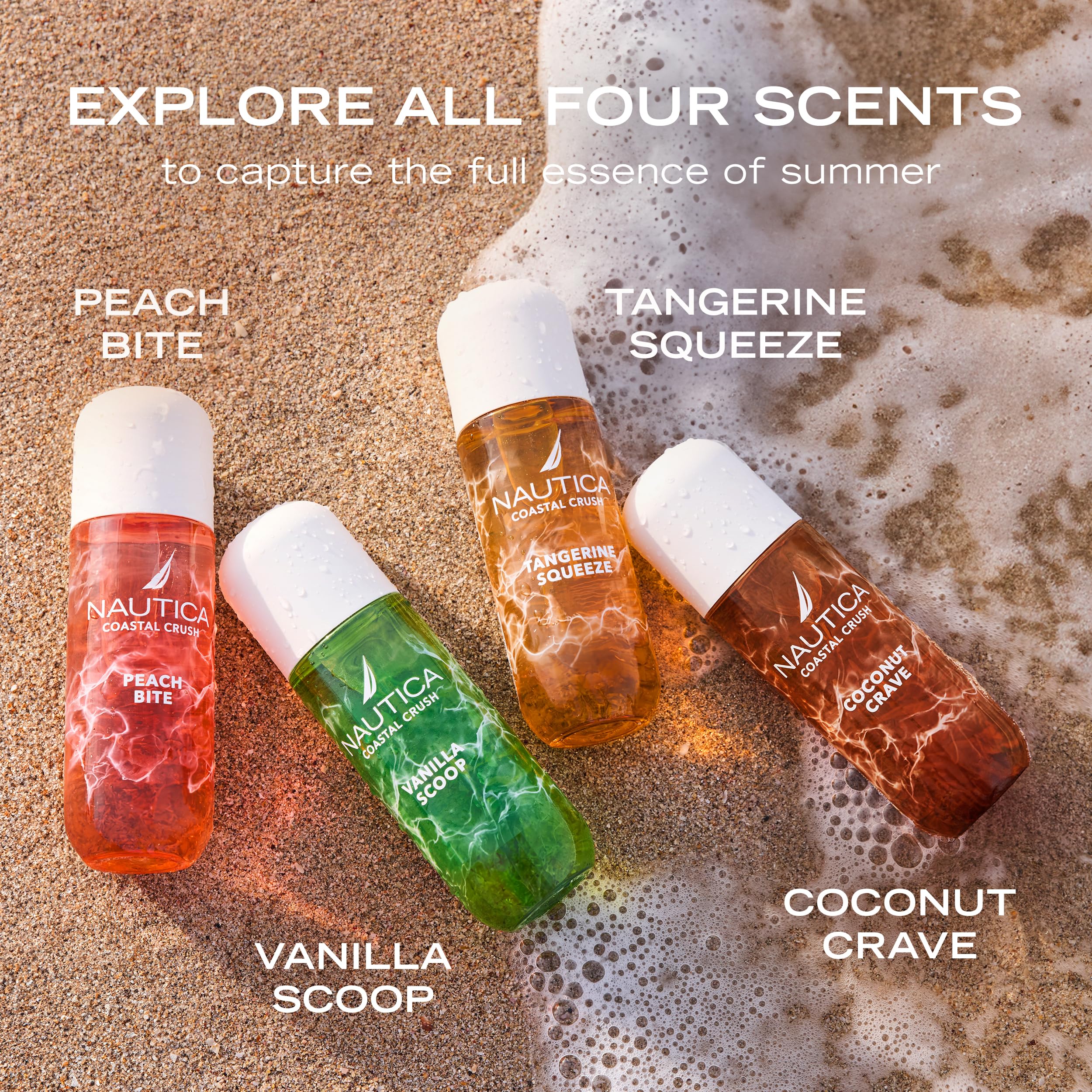 Nautica Tangerine Squeeze 8oz packaging shows travel‑friendly size.