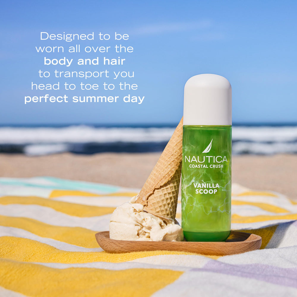 Nautica Vanilla Scoop summer-day scene evokes carefree coastal vibes.