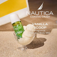 Nautica Vanilla Scoop top note pistachio emphasizes gourmand vibe.