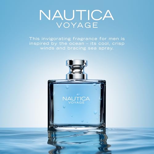 Nautica Voyage cedarwood base provides masculine warmth and depth.