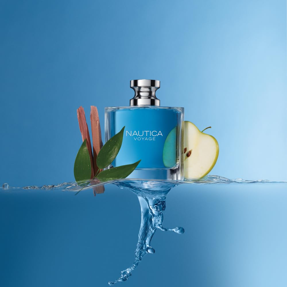 Nautica Voyage travel-size spray, easy on the go aroma.
