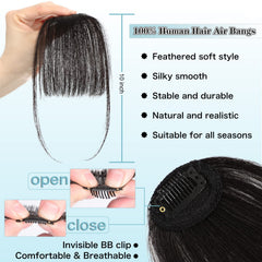 NAYOO clip-in bangs clip-in extensions blend with hair seamlessly